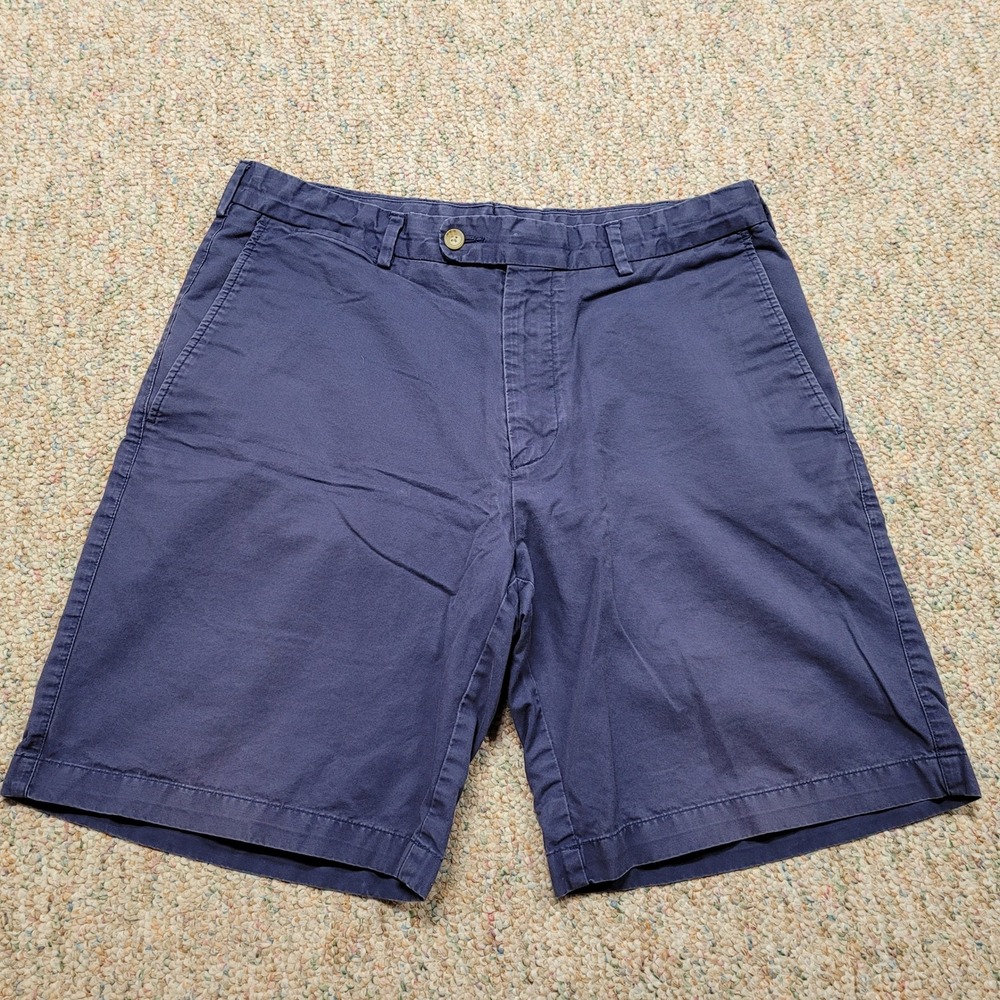 Peter Millar Shorts Mens 33 Blue Pima Cotton Chino Golf Casual Summer
